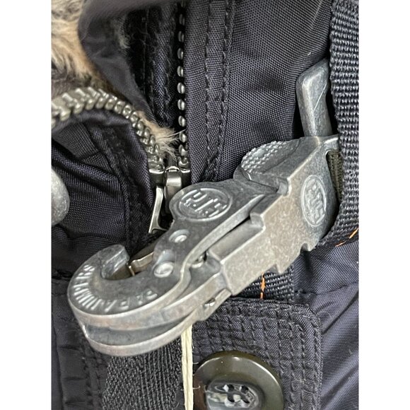 Parajumpers Jacket Coat Womens Size XL Kodiak Base Down Black Fur Hood - Picture 6 of 12